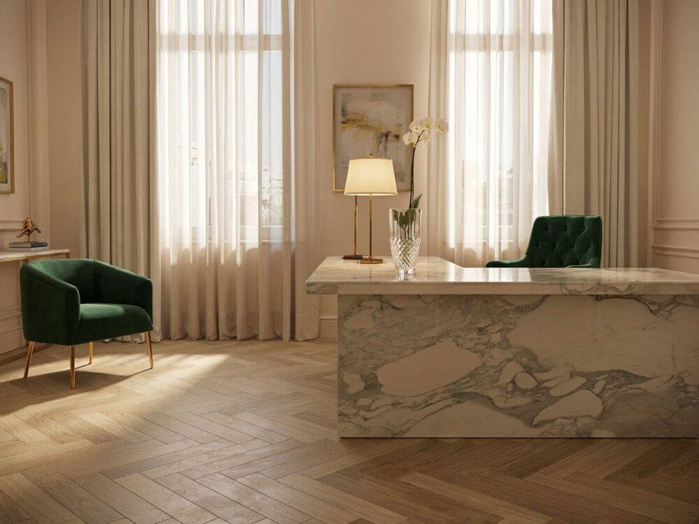 Elegancki gabinet glamour