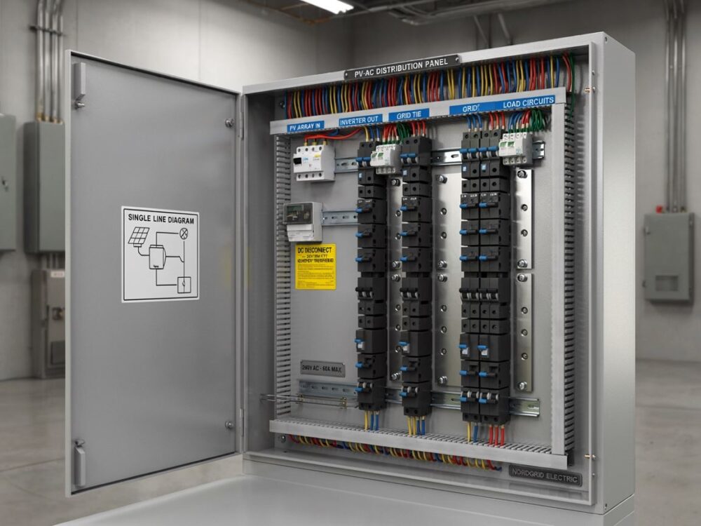 podłączenie instalacji AC PV