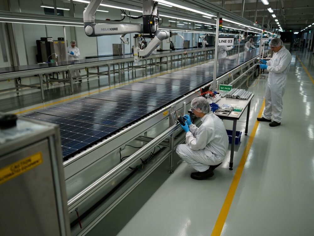 przemysłowe linie produkcyjne paneli